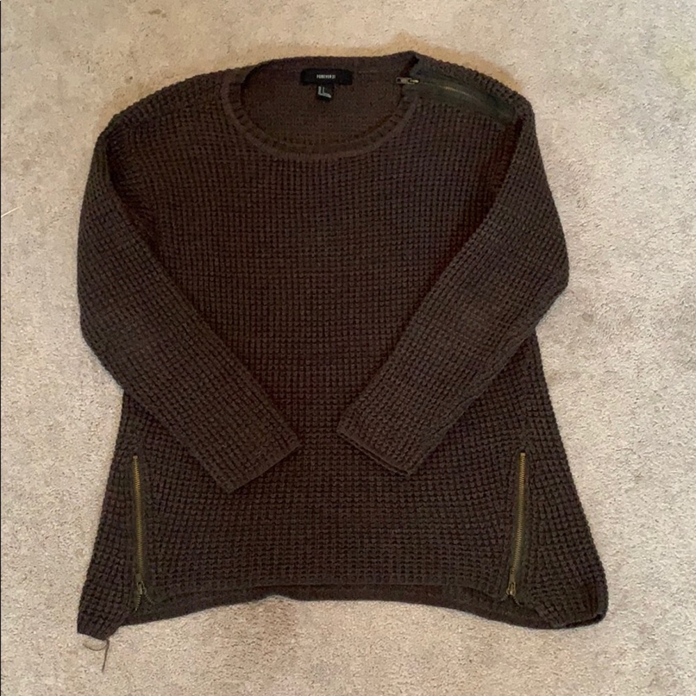 Dark Green Knit sweater